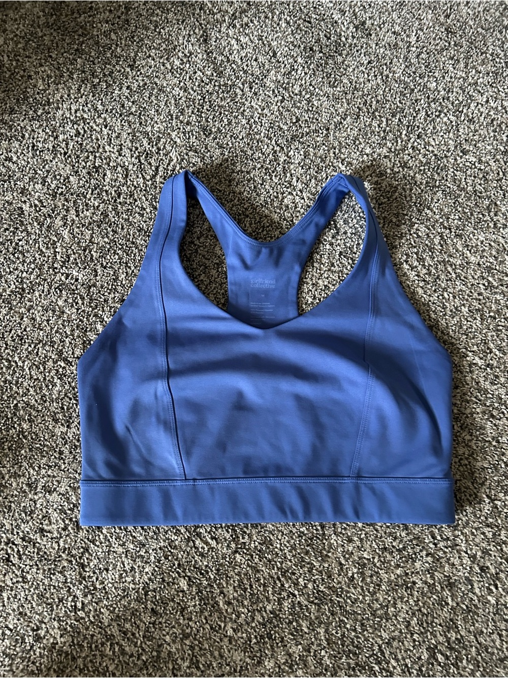 Girlfriend Collective Blue Sports Bra
